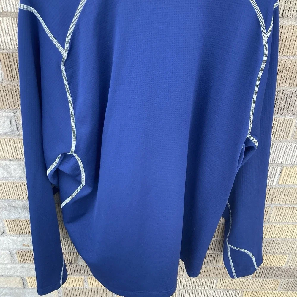 Pitt Panthers Mens XL Nike Quarter Zip Waffle Knit Performance Pullover Y2K Logo